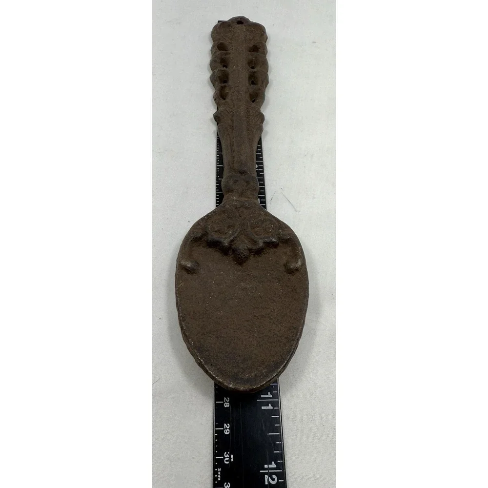 Vintage Cast Iron‎ Decorative Spoon Wall Hanging Rustic Kitchen Decor 11